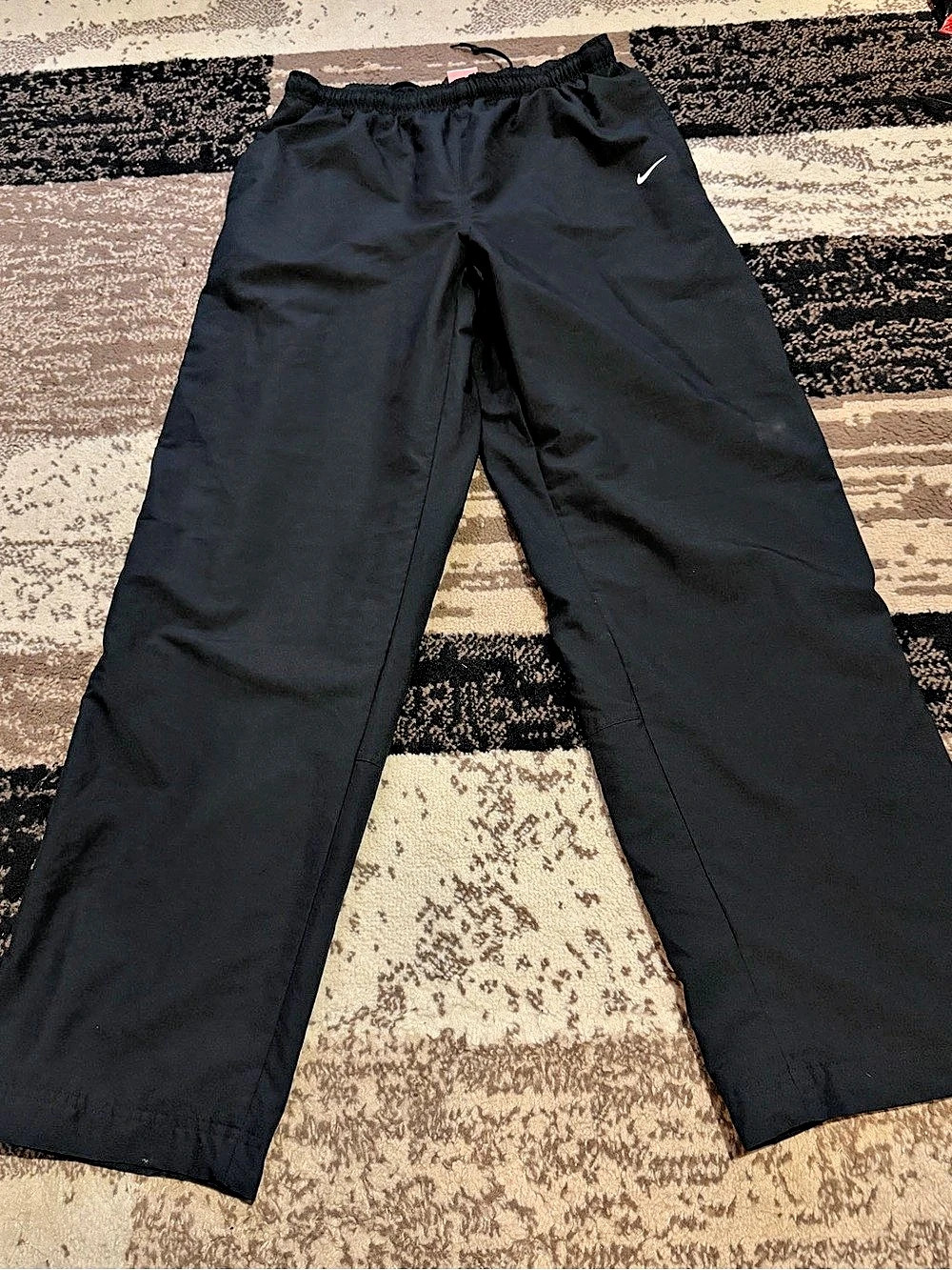 Nike The Athletic Dept Nylon Track Pants Black y2k vintage track baggy pants